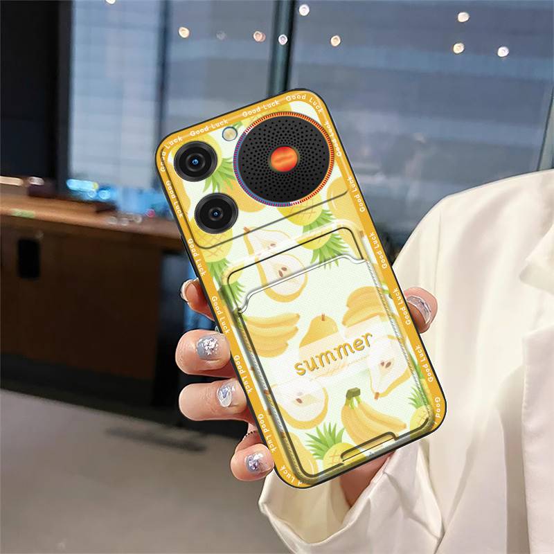 Back Cover Graffiti Phone Case For ZTE Nubia Music Anti-knock Fashion Design Cartoon Durable Card Bag Full Wrap TPU Cute