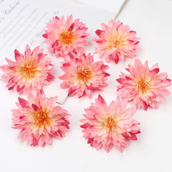 50Pcs Eye-catching Artificial Flower DIY Durable Delicately Cut Simulation Head