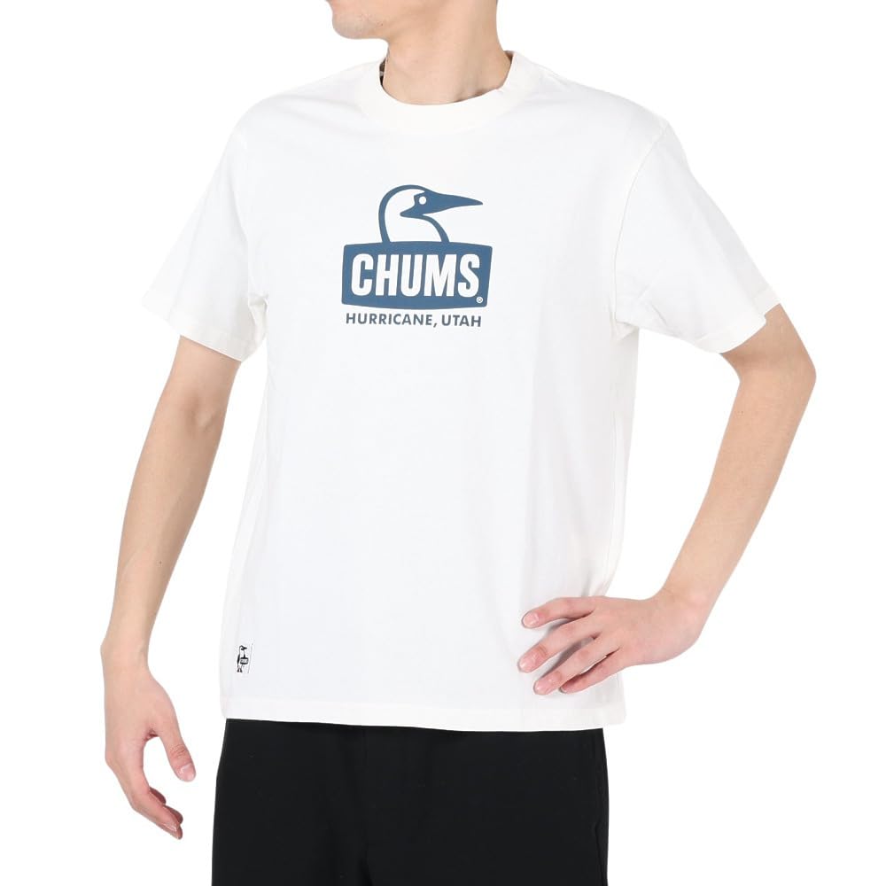

CHUMS Футболка Booby Face 3L, мужская, белая/темно-синяя,