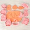 8Pcs/set Halloween Cookie Cutters Pumpkin Ghost Witch Biscuit Mold Cookie Stamps Baking Mold DIY Kitchen Baking Tools