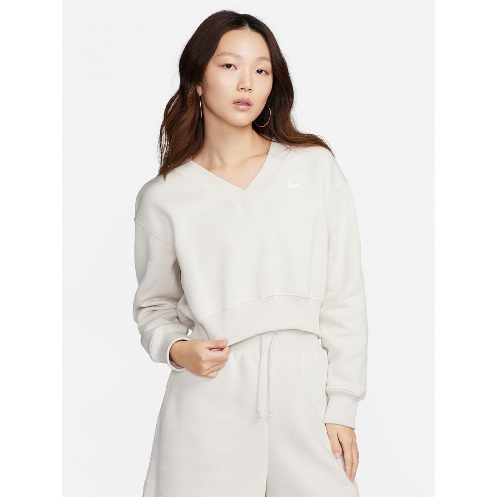 

Укороченный топ с V-образным вырезом NIKE AS W NSW PHNX FLC