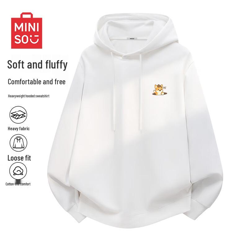 MINISO Men's Heavyweight Hooded Sweatshirt