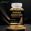 Capsule di Estratto di Radice di Ginseng Vegetariano, Ginkgo Biloba 60mg, per aumentare energia e concentrazione, adatte sia per uomini che per donne.