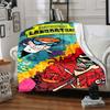 1pc Dexter's Laboratory Classics Cozy Print Blanket Lightweight Warm Flannel Throw Blanket For Sofa, Bed, Living Room