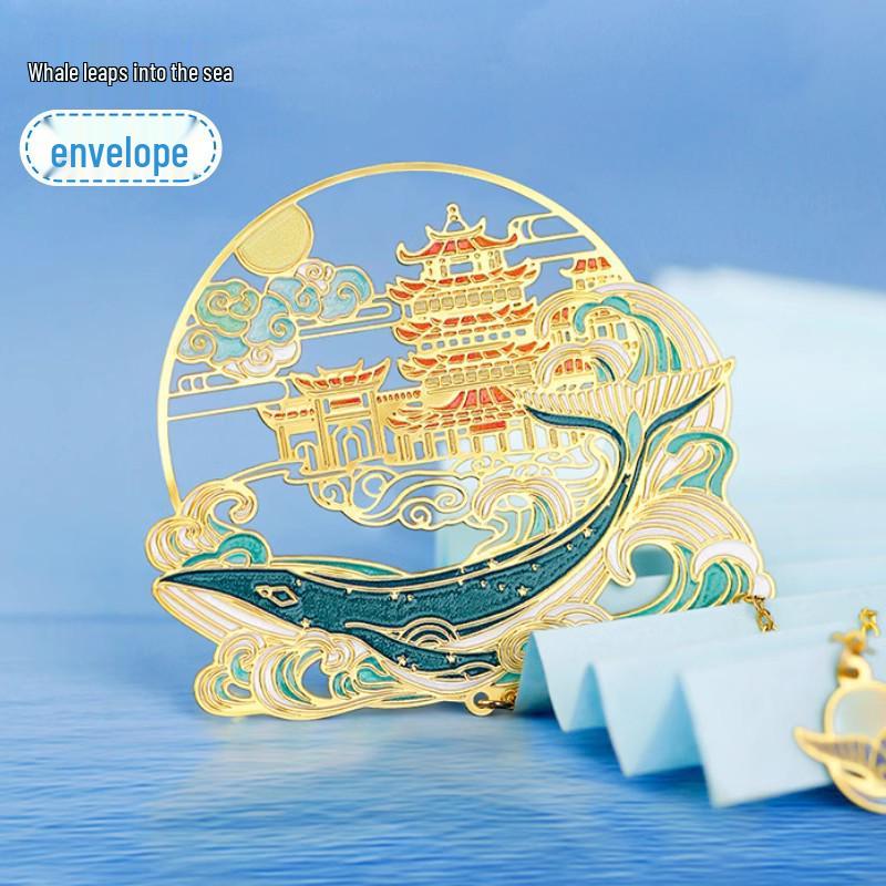 Ancient-Style Dunhuang Panda Metal Bookmark: Cultural Gift for Students, Teachers, and Museum Enthusiasts