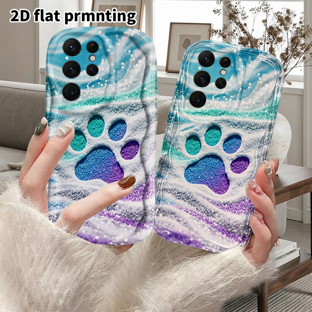 Phone Case: 2D Flat Samsung Galaxy A34 A35 M05 M06 S20 S22 S21 FE Plus 5G Protective Case, Couple Style, Teddy Puppy, Christmas and Halloween Gift