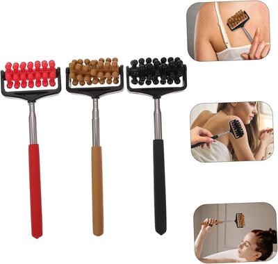 Rückenkratzer, Teleskop-Massagegerät für die Rückenmuskulatur, verstellbare Kratzrolle für Rücken, Kopf und Arme zur Muskelentspannung, tragbar, verlängert
