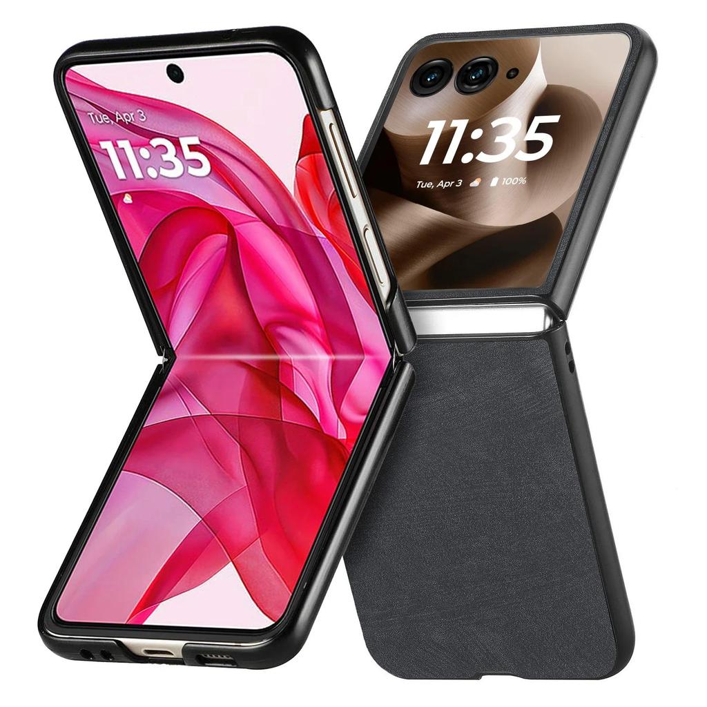 Housse Rétro en Cuir Coque de Téléphone Fine de Protection pour Motorola Razr 60 50 40 Ultra Moto Razr 60 50 40 Housse