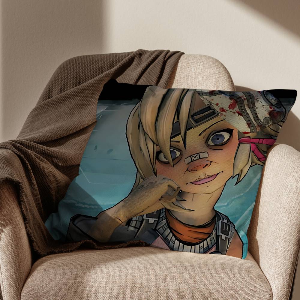 

Blasting Tiny Tina Borderlands Pillow Case Pillow Case Living Room Sofa Cushion Cover Suitable For Home Bedroom Room Decoration 30x30cm