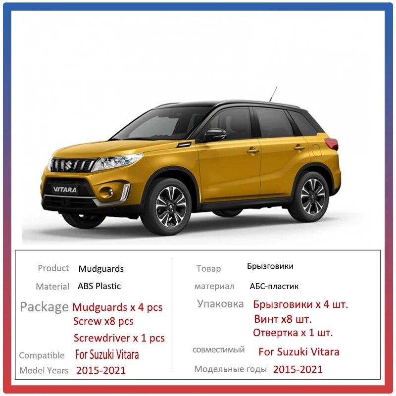 

Автомобильные брызговики для Suzuki Vitara Escudo LY 2015 ~ 2016, автомобильные брызговики, передние и задние брызговики, автомобильные аксессуары