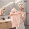 Bear Embroidered Head Wrap Cartoon Hair Drying Cap Comfortable Shower Cap  Bathroom