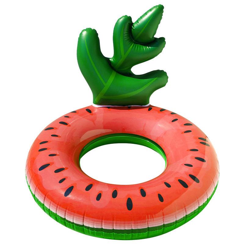 

Adult Circle Swimming Thickened Pvc Inflatable Backrest With Pineapple Handle червоний
