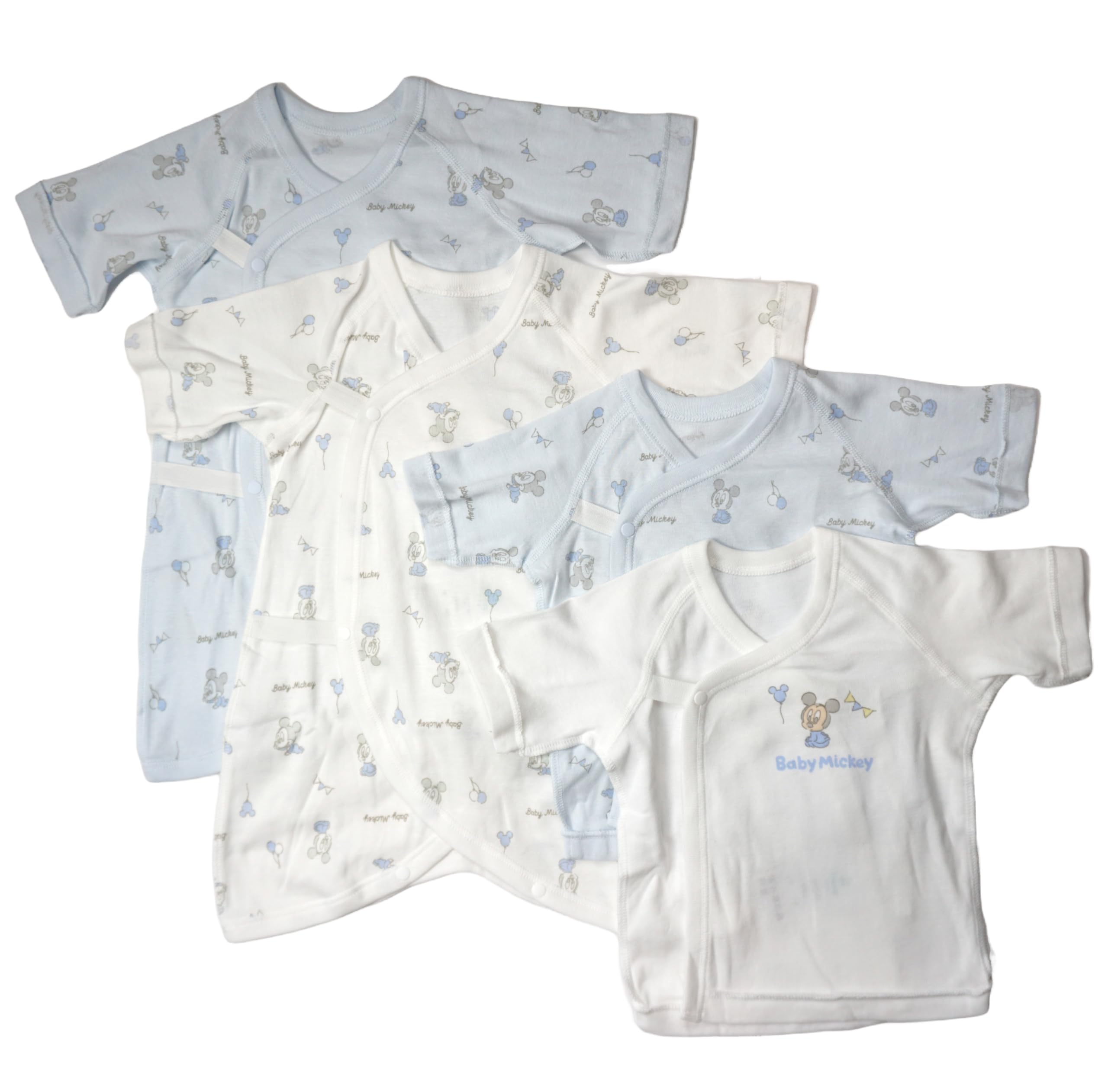 

Takihyo Пастельный Дисней Микки Минни Пух Комбинезон для новорожденных Короткий Детский Микки & & Нижнее белье, Набор из 4 предметов, Майки, Майки, Одежда, 25