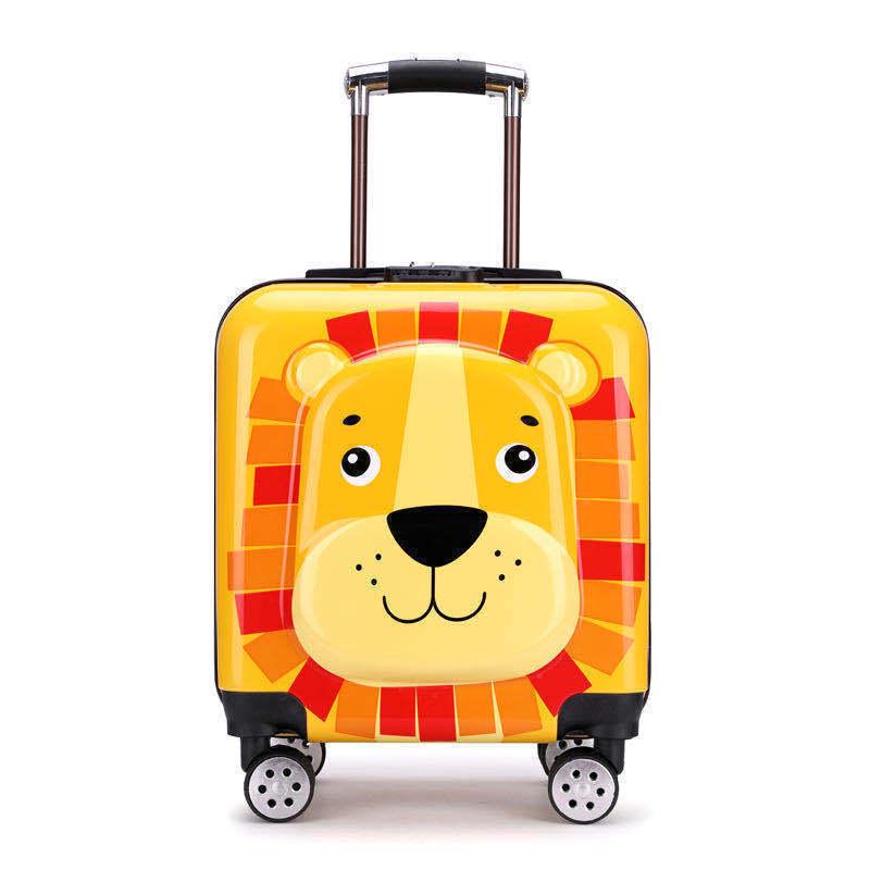Children's Cartoon Trolley Suitcase with Universal Wheels - Ideal for Boys and Girls