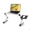 Folding Laptop Table - CELLUSTOP - Multifunction Model - Mouse Pad Tray - 360° Legs - Perforated Aluminum