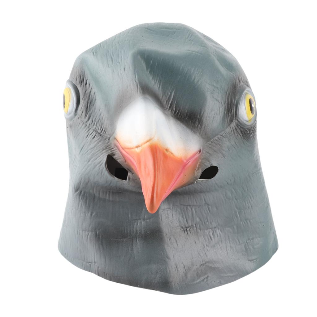 Animal Latex Mask Breathable Pigeon Latex Mask for Cosplay Party Festival