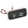12V USB-Steckdose 51W USB-C Autoladegerät Steckdose 36W QC3.0 & 15W Typ-C 5V 3.1A Auto-USB-Ports für Auto Wohnmobil Boot Marine LKW Motorrad