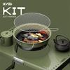 Portable Outdoor Folding Grill and Tea Stove Table