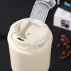 Stylish Double-Walled 316 Stainless Steel Travel Mug with Flower Petal Design