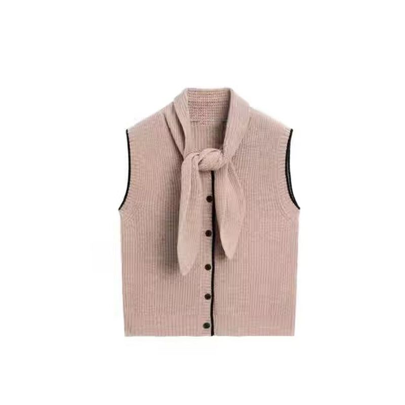 MD Women Clothes Early Autumn Elegant Stacked Commuter Style Intellectual Fleece Lead Vest Vest Female 05653800707