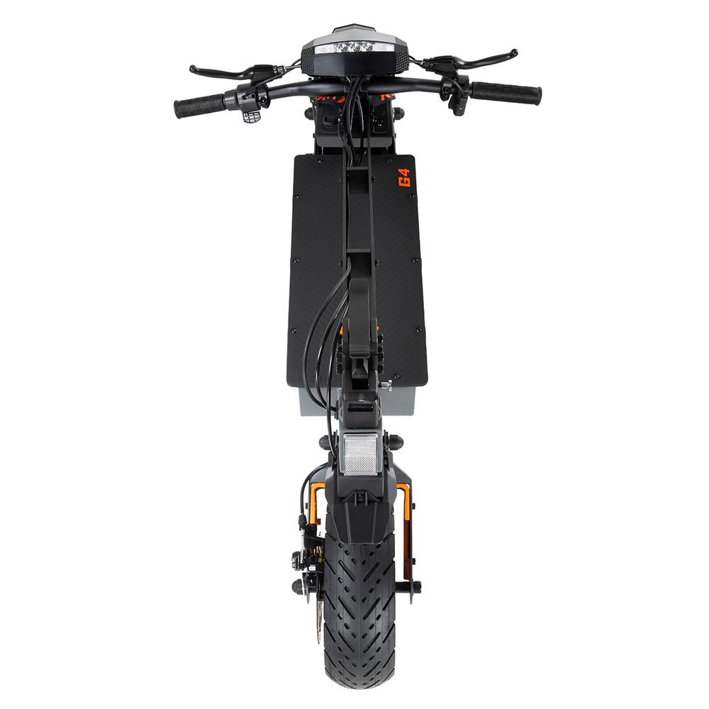 Trottinette Électrique Tout-Terrain Kukirin G4 Moteur de Pointe 2400W Pneu 11" Entièrement Suspendue Trottinette Électrique Adulte 60V 20Ah Freins à Double Disque Charge Maximale 120Kg