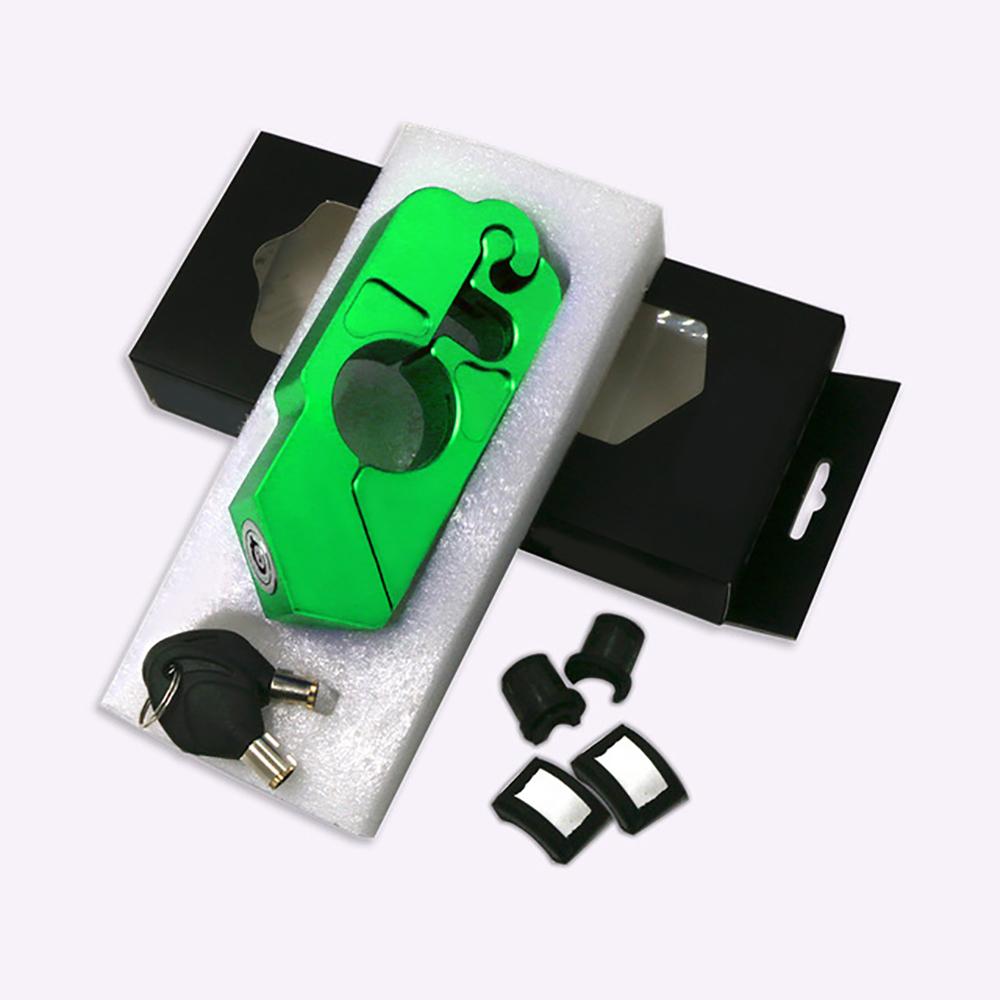 Motorcycle Universal CNC Lock Handlebar Brake Handle Solid Lock Imitating Steal Lock Pull Rod ATV Dirt Street Bikes Anti Theft