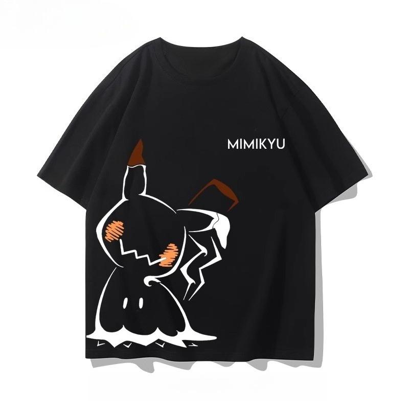 Pokémon Anime Q Edition Printed T-Shirt 2025 Summer Men's and Women's Plus Size Harajuku Trend Loose Casual Short Sleeve Top