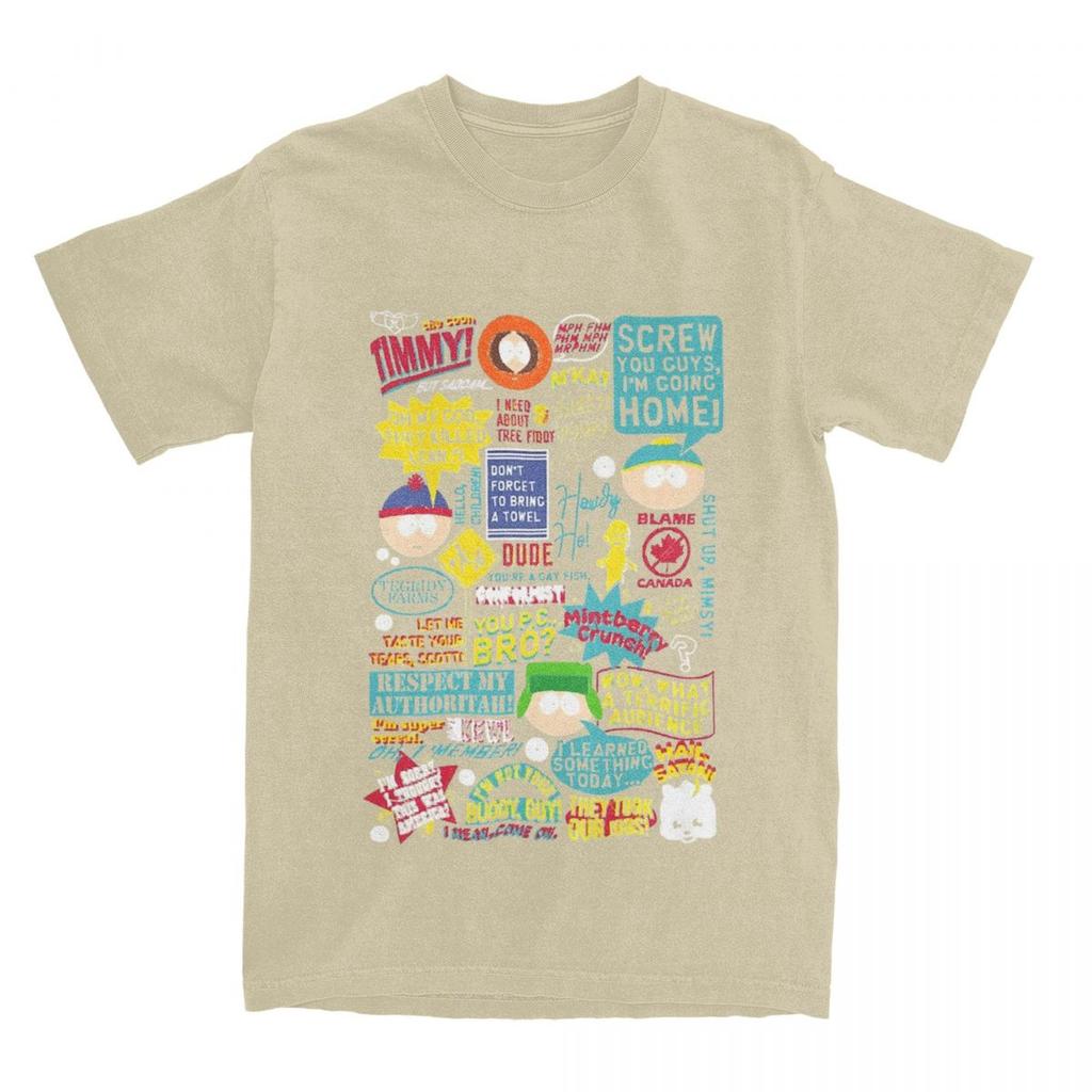 Southparks Citat T-shirt rolig eric cartman Trendiga Coola T-shirts Kortärmade Vintage Toppar Sommar Bomull Överdimensionerade Kläder