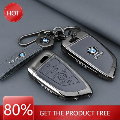 Hot 2025 Leather Car Smart Remote Key Case Cover Shell For X1 X3 X4 X5 X6 F15 F16 G30 3 5 7 Series G11 F48 Keychain Accessor