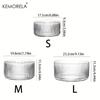 1PCS Striped Glass Salad & Fruit Bowl - Scratch-Resistant Round Serving Dish for Afternoon Tea Dessert Display Iced Fruit Plate