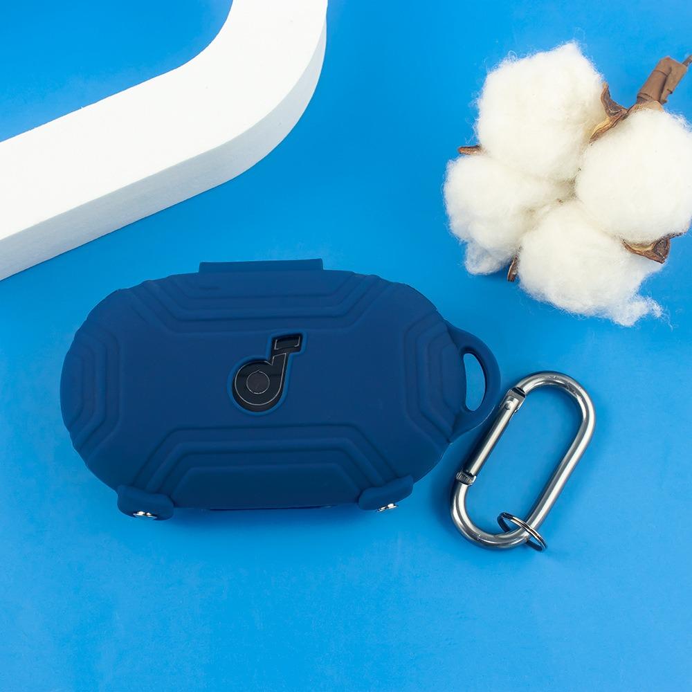 

Захисний захисний чохол із силіконової оболонки, новий чохол для навушників Anker Soundcore AeroFit темно-синього кольору