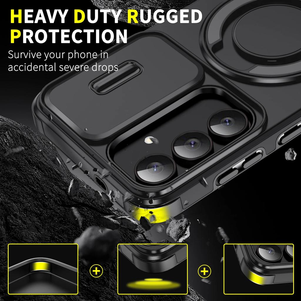 Military Grade Bumpers Ring Cover Case for Samsung Galaxy S25 FE S24 Plus S23 Ultra S22 S21 A17 A56 A16 A36 A55 A35 A15
