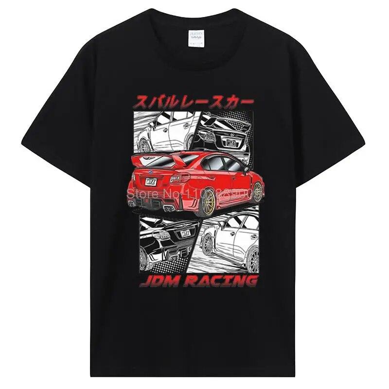 Classic Initial D T Shirt Unisex O-neck Cotton T-Shirt Unisex Hip Hop GTR Vaporwave JDM Car Tshirt Casual Daily Tee Streetwear