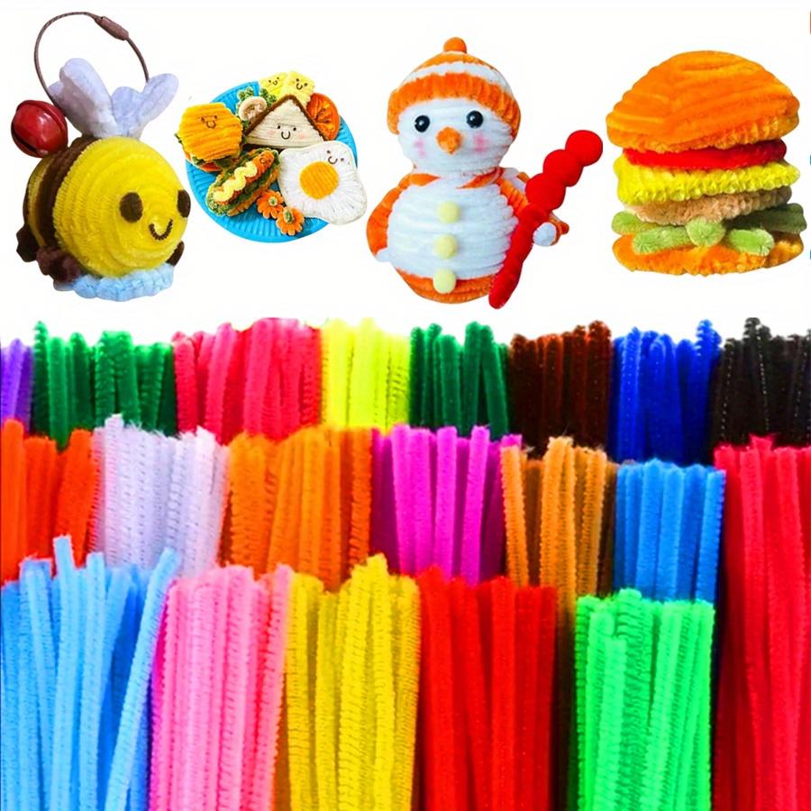 50-450pcs Pipe Cleaners Craft Supplies 11.8" Multi Random Color 30 Colors Craft Pipe Cleaners Bulk for DIY Art and Craft JXB