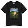 Katze Eule Lustig Meowl Meme Ich Bin Eine Neue Seele T-Shirts Sommer Partnerkleidung Mode Harajuku Kurzarm T-Shirts Übergroße T-Shirts
