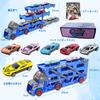 Toy Construction Vehicle 1 Transport 6 Mini Transforming Foldable Container DIY Stickers Educational Toy for Christmas Gift Set, Vehicle, Cars,