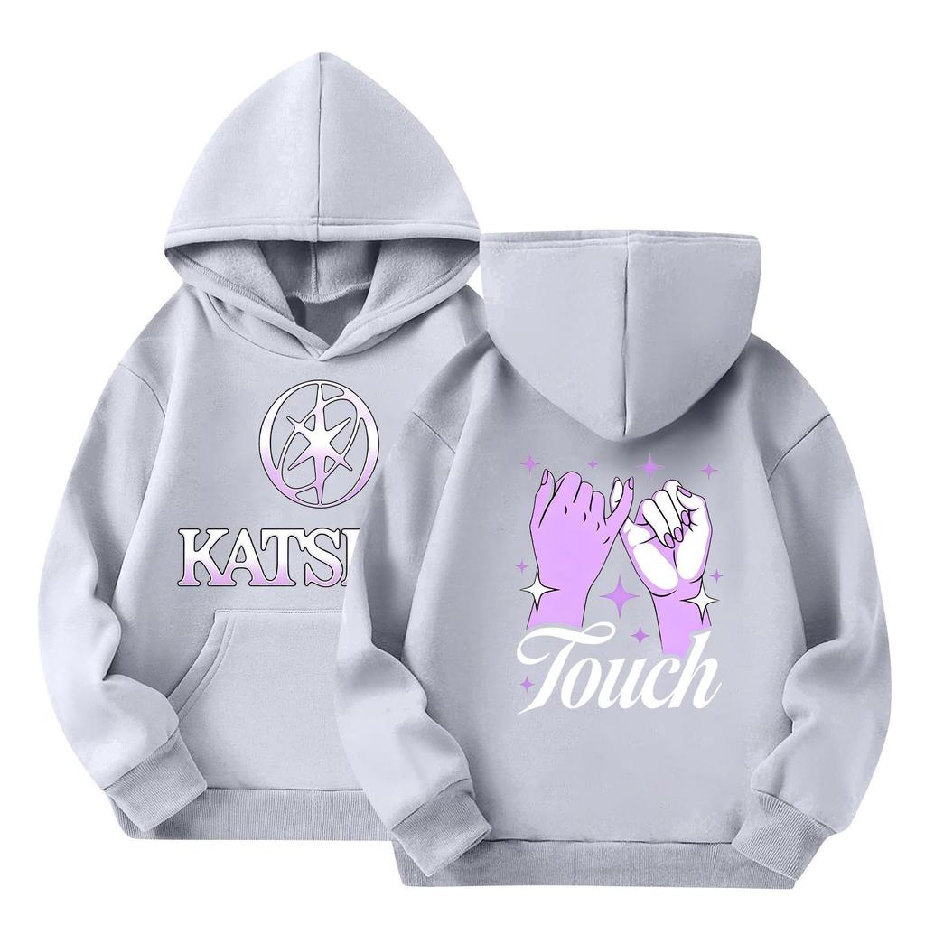 Girl Group Printed Long Sleeve Hoodie Sweatshirt for Girls Casual Everyday Wear