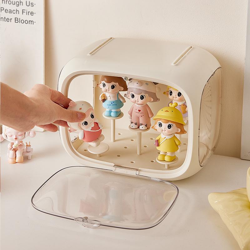 Espositore a cremagliera in acrilico per capsule: Armadietto per Riporre Figure Blind Box