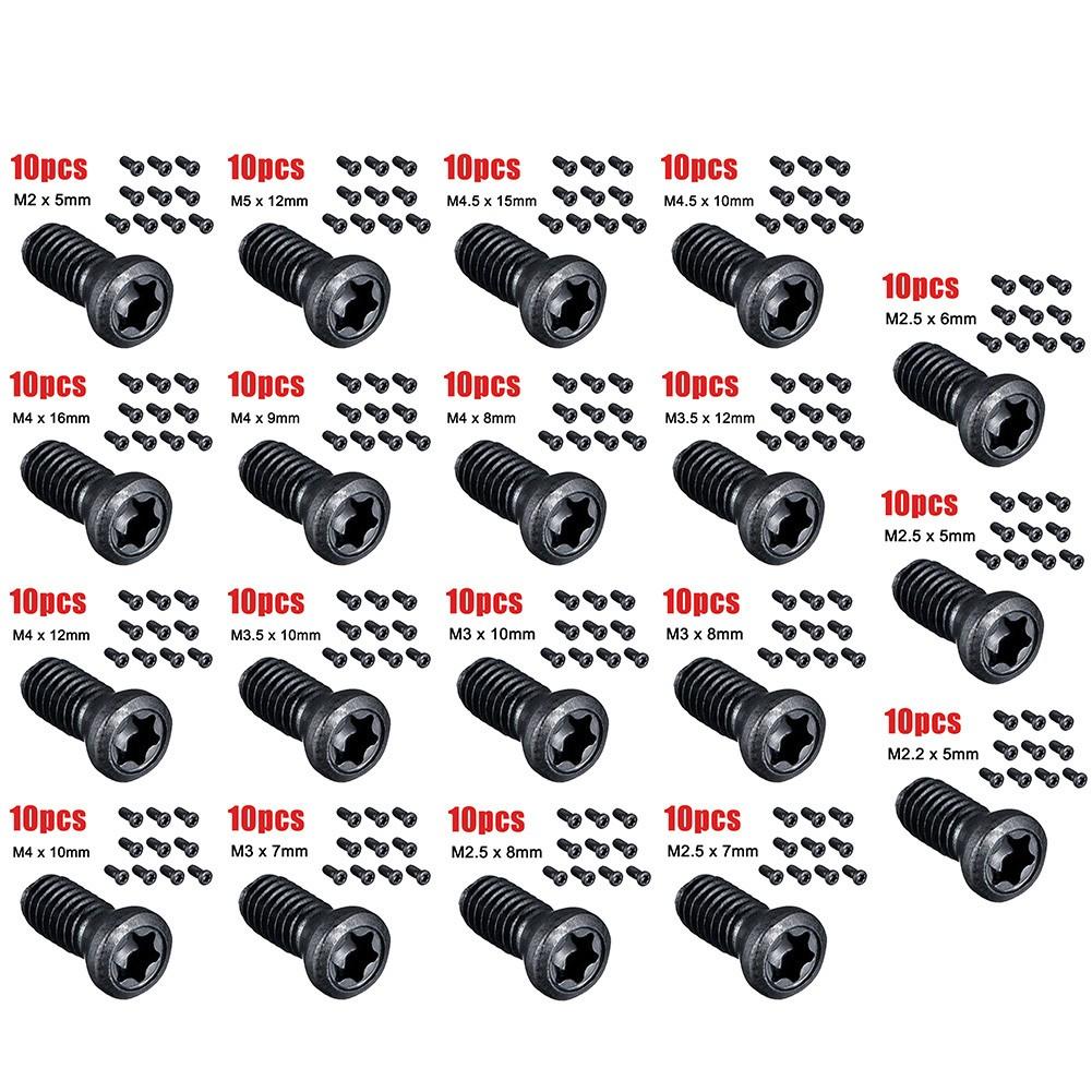 Screw Set of Ten For Use with CNC Machines and Carbide Inserts For Replacement
