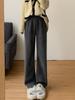 Wide Leg Pants for Spring and Autumn, Loose Straight Leg with Velvet Lamp Core, Children's Velvet Pants
