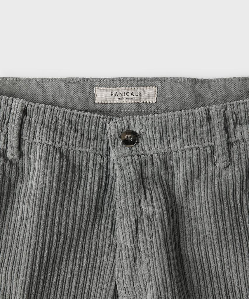 PANICALE Grey Regular Fit Corduroy Pants