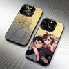 O-Okarun and Ayase Anime DDD Phone Case For iPhone 16 17 15 14 12 13 Pro Max Black Candy Matte Shockproof Cover