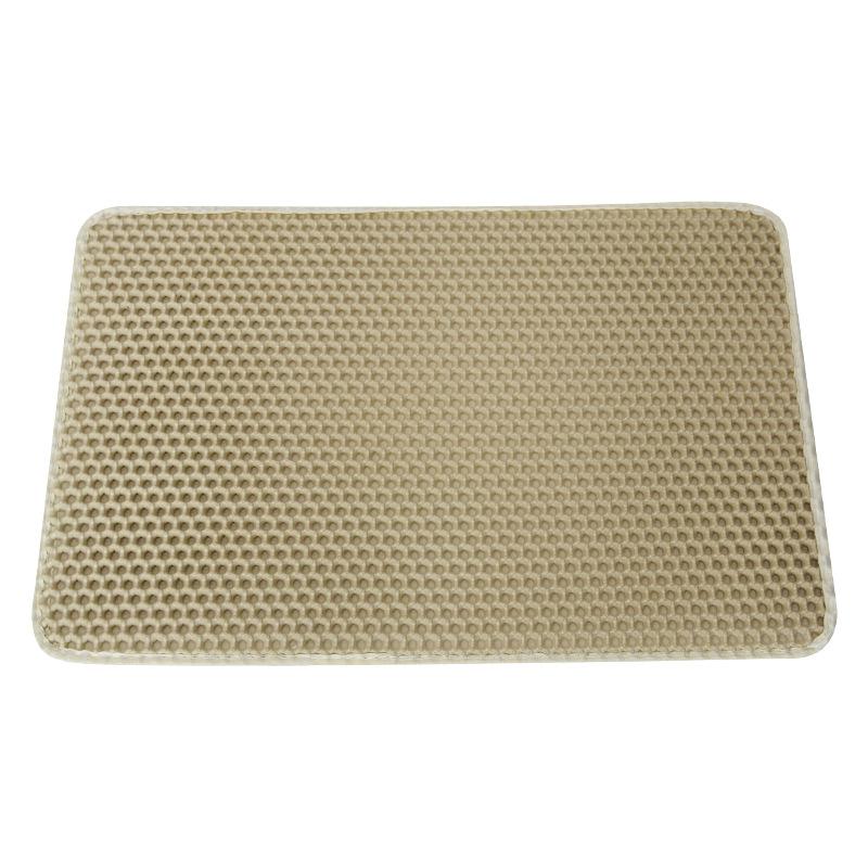 Pet litter pad with double-layer filtration and anti stripping feature washable and sand controlled detachable Velcro litter pad