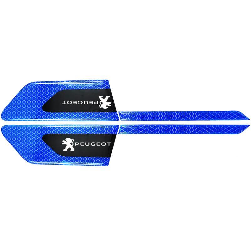 

(SHAN) Peugeot Reflective Sticker for Cars, Reflector, Auto Sticker Tape, Car Rearview Mirror, Reflective Peugeot синий