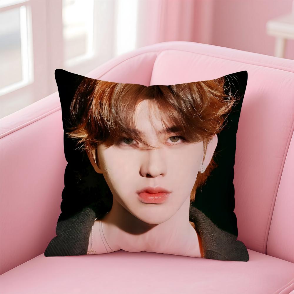 singer trendy CCai Xukun Cushion Cover Pillow Case Soft Skin Friendly Fabric  Concealed Zipper