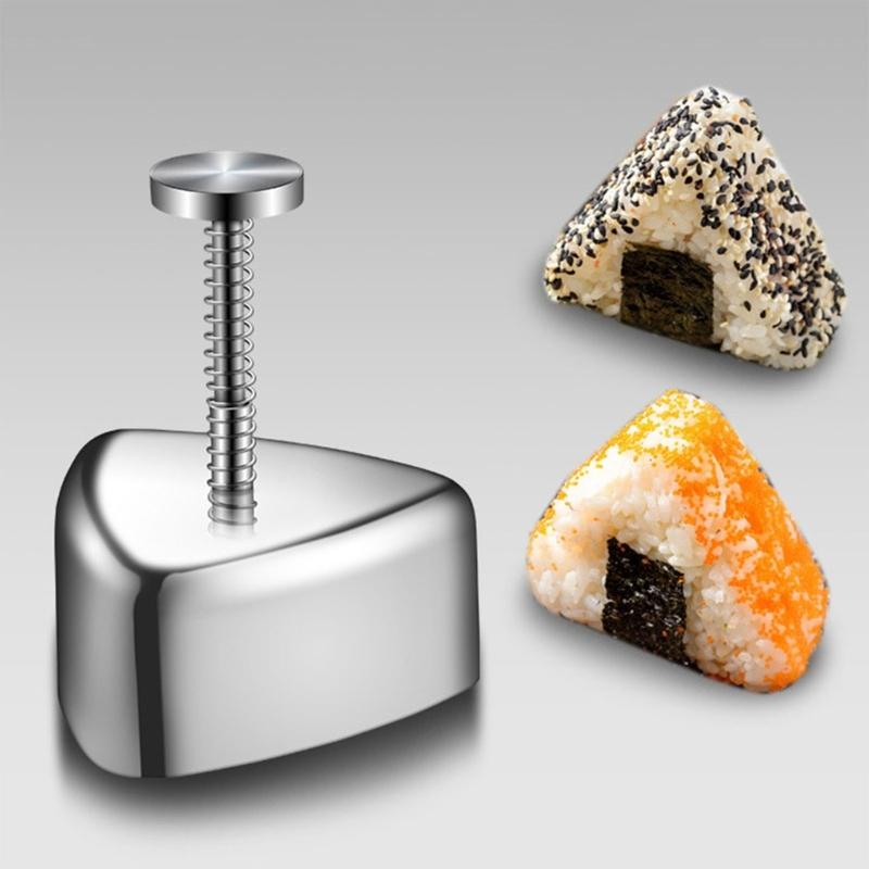Rice Balls Making Mold Stainless Steel Sushi Maker Mold Kitchen Bento Making Tool  for Kid Lunch Bento and Homes DIY