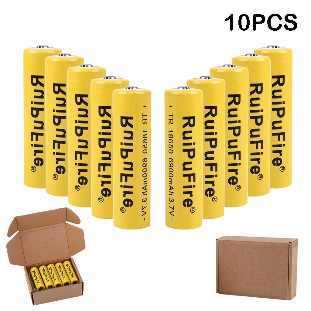 Buy Faye22 New 3.7V 18650 6900mAh Liion Rechargeable Battery For
