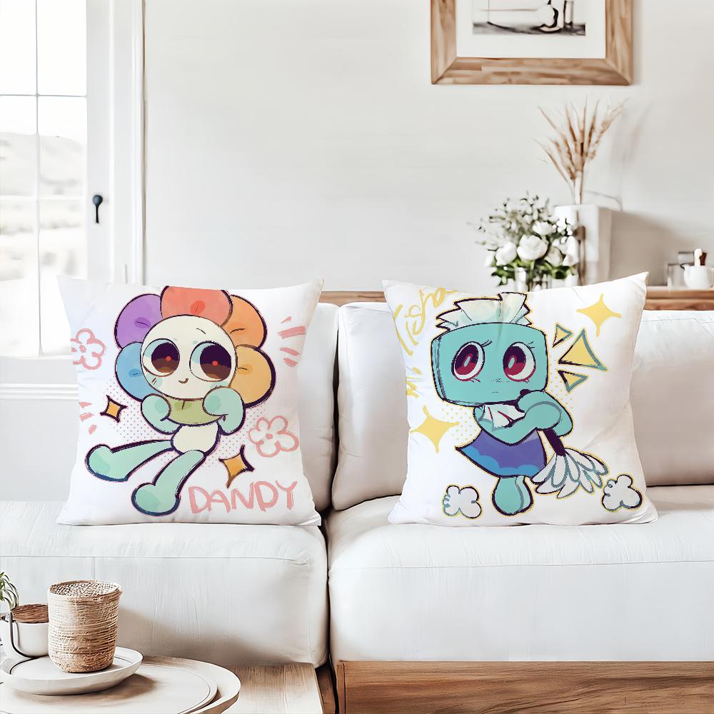 Panika Chen Unisex Cartoon Cute D-Dandys W-World Pillow Case Office Cushions Suitable For Sofa Car Bedroom Decorative Cushion Cover