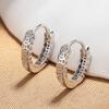 Qian Duoduo Coin Stud Earrings Women'S Sterling Silver Ear Buckles Design Sense Earrings Men'S Copper Coin Earrings Personalized Plain Ring Earrings