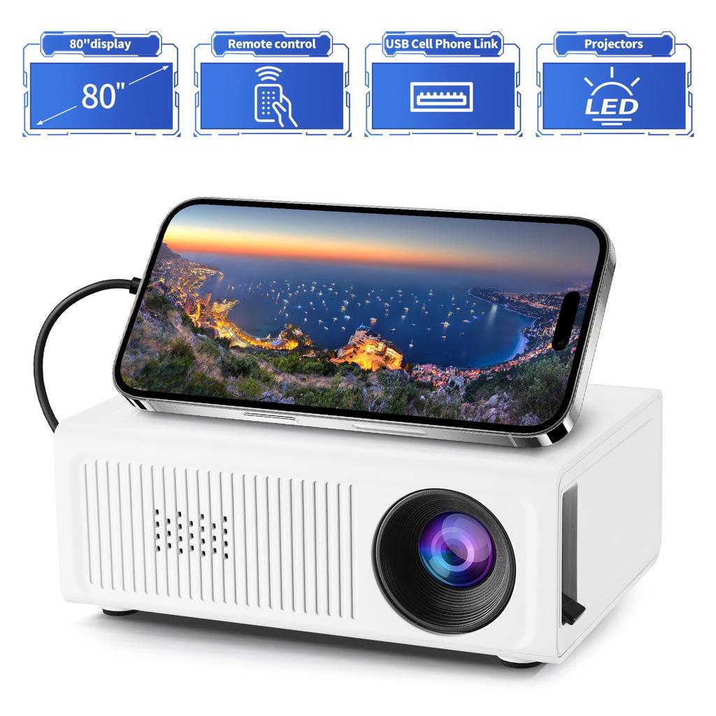 M2S Mini Micro HD LED Projector for Home Use